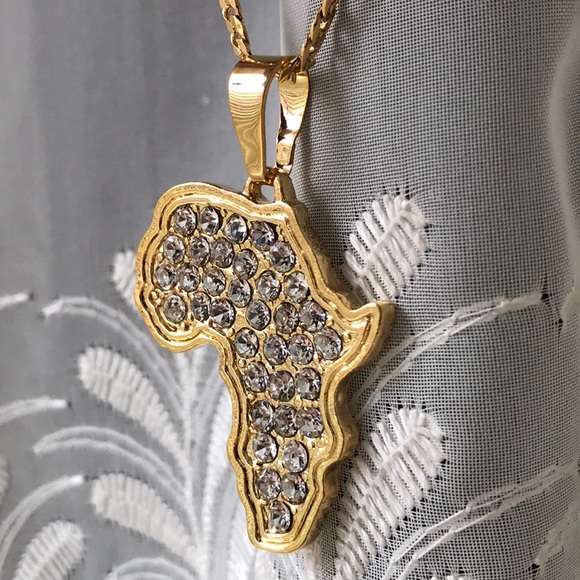 💔SOLD OUT🌴🦓AFRICA🦓🌴Dazzling Pendant Necklace - Picture 2 of 4